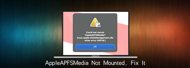 AppleAPFSMedia not mounted