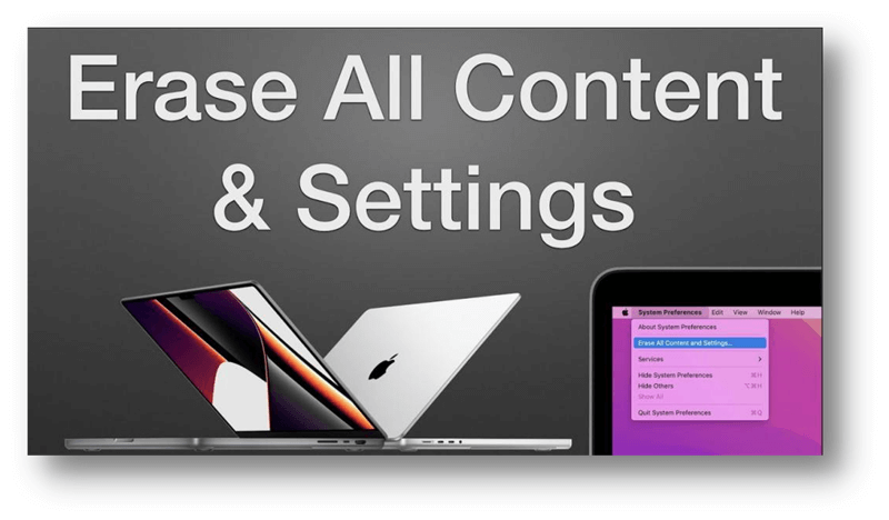 erase all contents and settings on Mac