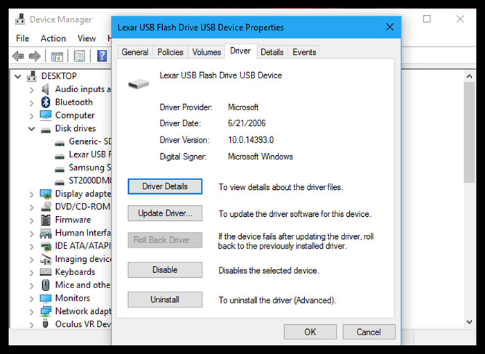 repair usb flash drive windows 10