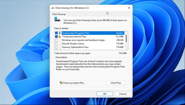 free up disk space Windows 11
