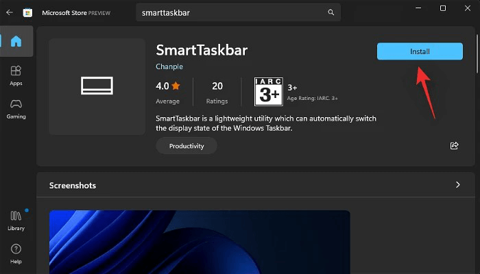 Hide the Taskbar in Windows 11