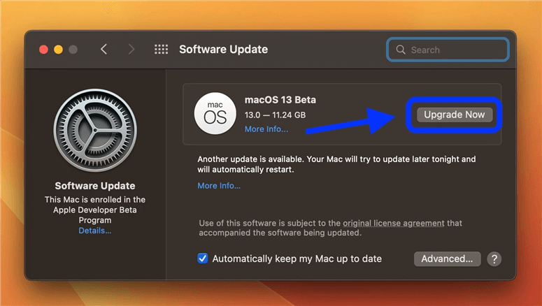 Download And Install MacOS Ventura 13 Beta Version