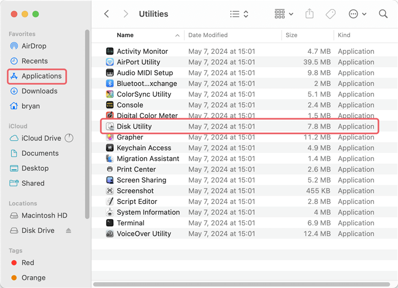 wipe hard drive on macOS Sequoia