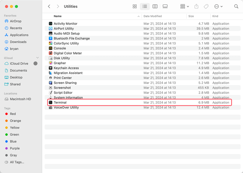 wipe hard drive on macOS Sequoia
