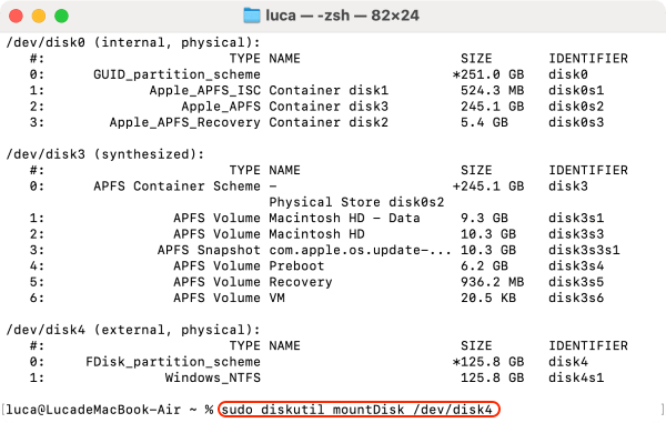 AppleAPFSMedia not mounted