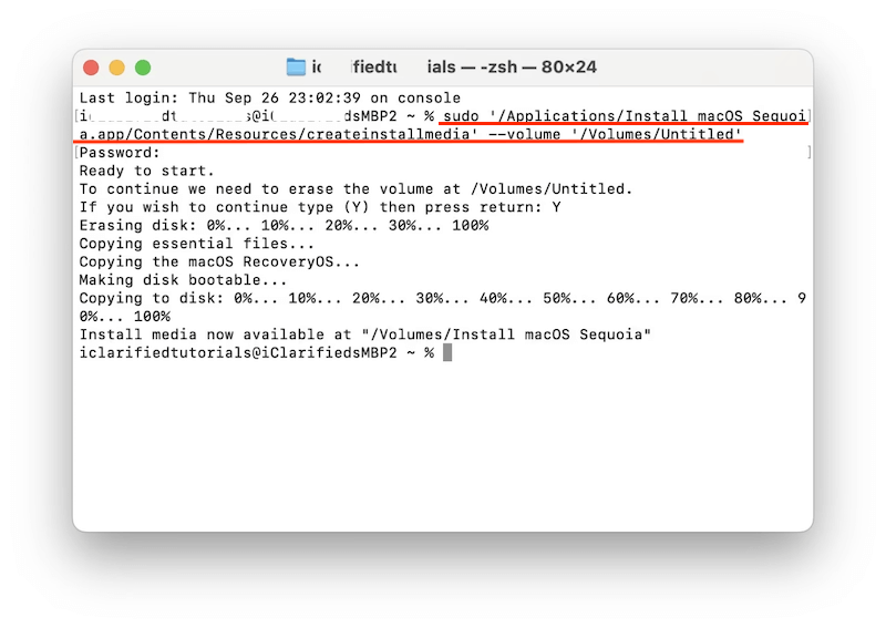 wipe hard drive on macOS Sequoia