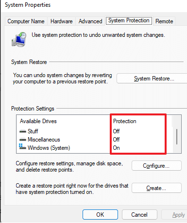 Windows 11 system restore