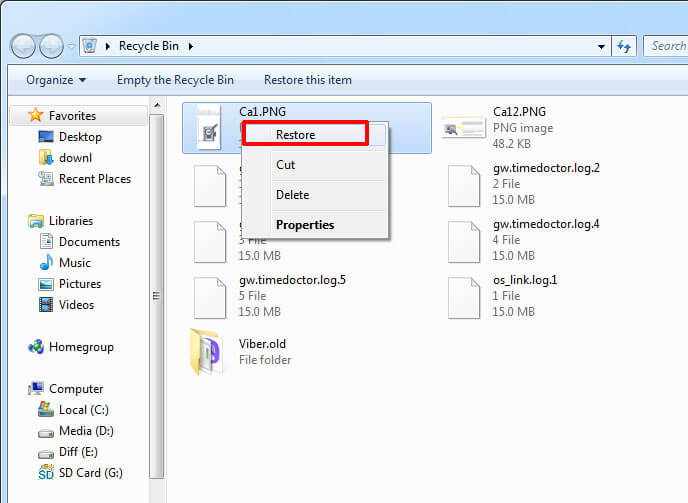 Recover Deleted or Missing Files in Windows 7